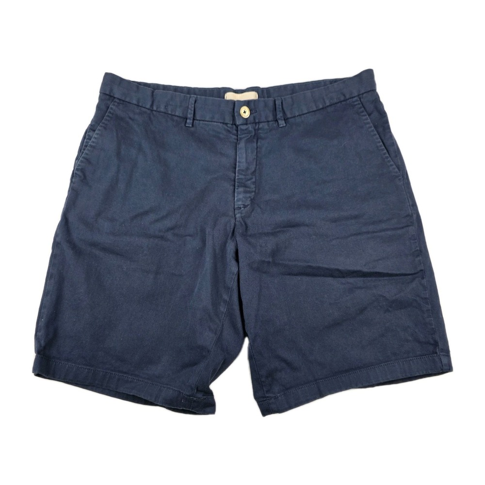 Robert Graham Shorts Mens Size 36 Chino Navy Blue Comfort Stretch Bottoms